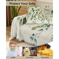 thumbnail image 4 of Eucalyptus Flower Sofa Couch Covers for Dog,Washable Sectional Couch Slipcoverfor Loveseat with Tassels,Sage Green Leaf Vintage Floral Botanical Non Slip Sofa Throw Cover Blanket Large 71''x102'', 4 of 8