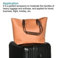 thumbnail image 5 of Uxcell PU Leather Luggage Handle Wraps with Brass Clasp, Brown Red 2 Pack, 5 of 5