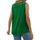 thumbnail image 4 of Playeras,Blusas y Tops,Ropa para Mujer Gráfico camisetas sin mangas para las mujeres Tops de verano para mujer Cuello cuadrado Suelto Casual Manga corta (Green, XXXL), 4 of 7