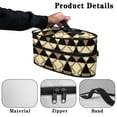 thumbnail image 5 of HELLHERO Geometric Pattern Design Handheld Steamer Iron Storage Case 11.8x6.69x5.5 Inches Universal for Most Iron and Hair Styling Tool(Bag Only), 5 of 6