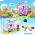 thumbnail image 3 of Juego de bloques de construcción HuiNiu Ferris Wheel con guirnalda de luces, 813 unidades, 3 of 8