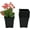 Black, variant on Cotta Planters 5 inch Square Nursery Pots 0.5 Gallon 10-Pack Plastic Planters Greenhouse supplies