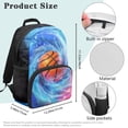 thumbnail image 7 of Aplkyhs School Backpack for Students Age 6-18 Ergonomic Padded Adjustable Shoulder Straps Large Capacity Water Resistant Bookbag for Elementary Middle High School Daily Use Cartoon Surprised Turtle, 7 of 7