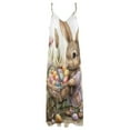 thumbnail image 4 of Easter Bunnies Rabbits Design Sleeveless Dress Woman Fashion Long Dresses Women's Summer Suit Dress 2025, 4 of 7