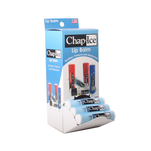 ChapIce Medicated lip balm for chapped, windburned lips gravity feed