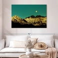 thumbnail image 2 of Elephant Stock Golden Mountain Range Wall Art - Horizontal Canvas Wall Art - Living Room Wall Decor - Nature Canvas - Black And Teal Decor - 48" x 32", 2 of 8