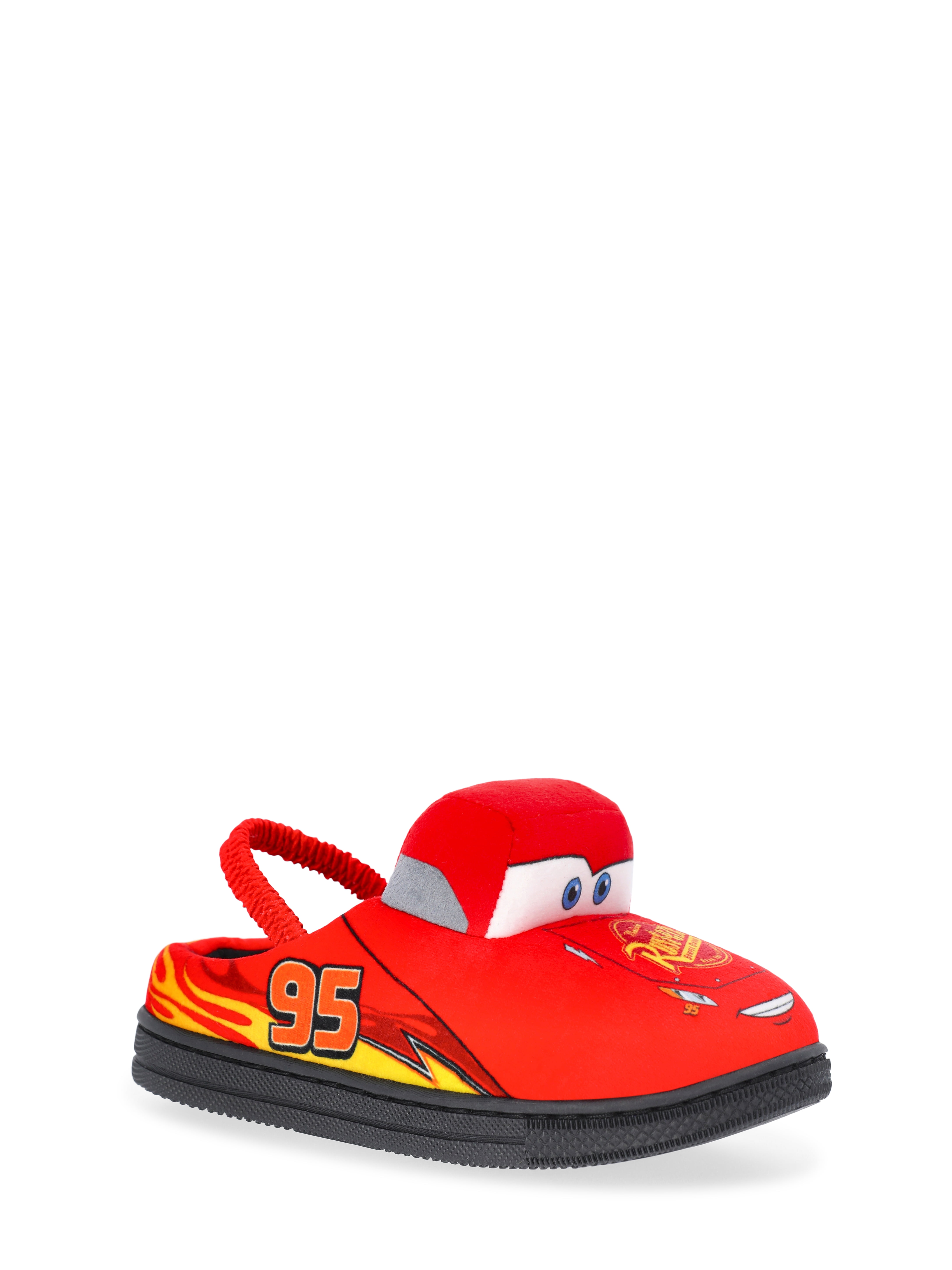 Disney Cars Toddler Boys' 3D Character Slippers with Back Strap