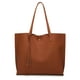 thumbnail image 1 of Dreubea Bolso de hombro de piel sintética suave para mujer, bolso de mano con borlas de gran capacidad, 1 of 5