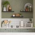 thumbnail image 5 of Ballucci 24" Floating Shelves for Wall, 3-Pack with Invisible Brackets, 6" Deep, Black, 5 of 6
