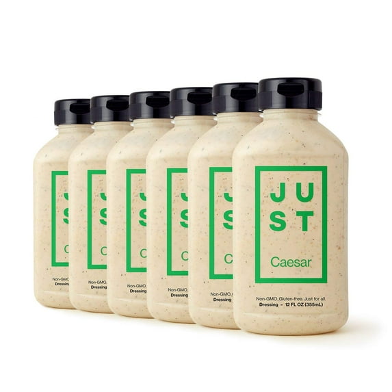 Just Caesar Dressing 12 oz Plastic Bottles - Pack of 6