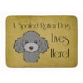 thumbnail image 1 of Carolines Treasures BB1507RUG Silver & Grey Poodle Spoiled Dog Machine Washable Memory Foam Mat, 1 of 4