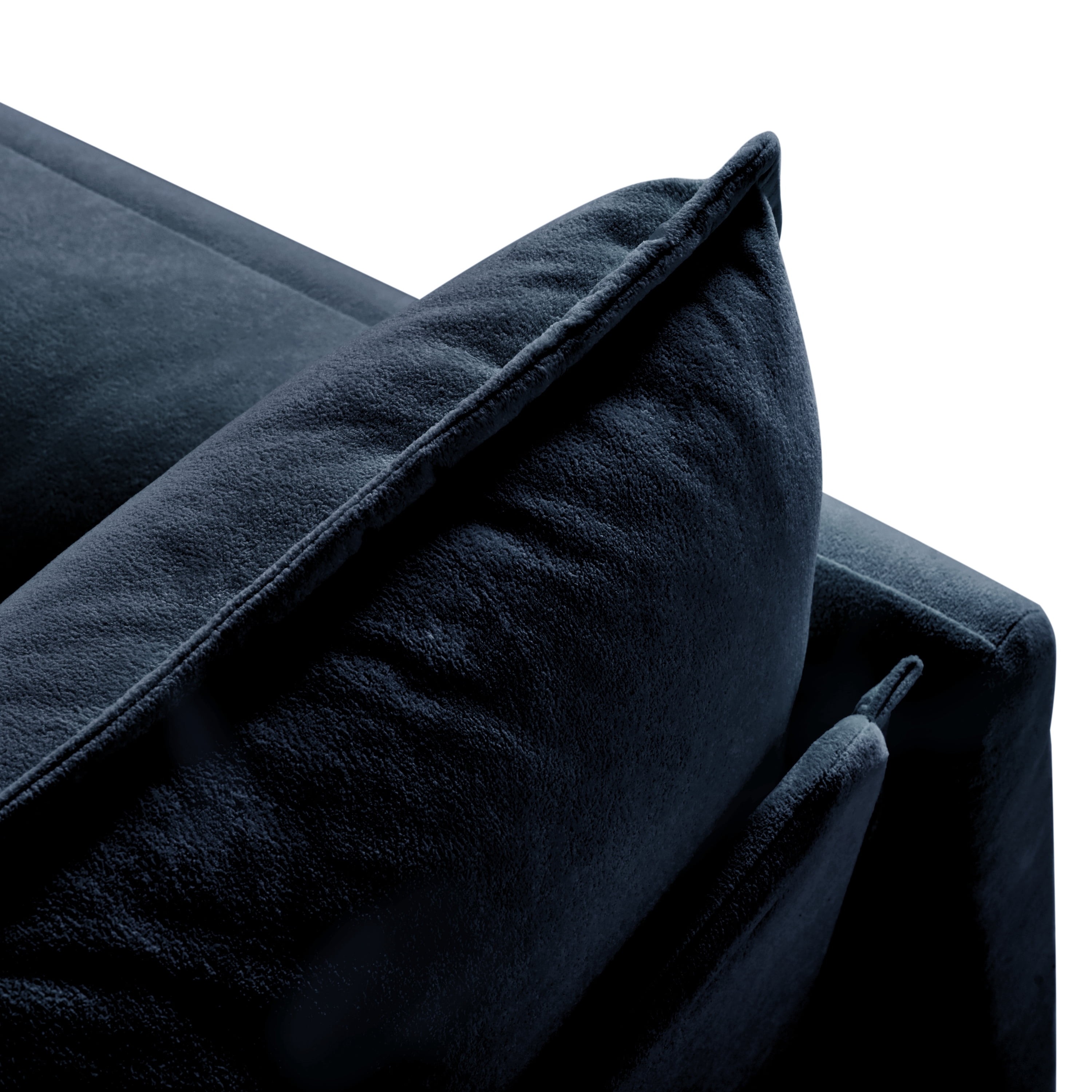 Gewnee Oversized Deep Seat Luxury 2 Piece Sofa Set, 2 Pieces of Loveseat Sofa, Modern DIY Combination Blue Chenille Comfy Cloud Couches Set for Living Room