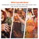 thumbnail image 4 of copa de vino de cristal, creativa, con pajita (transparente)., 4 of 6