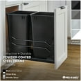 thumbnail image 6 of Rev-A-Shelf Double 27 Quart Pullout Kitchen Waste Container, 6 of 12