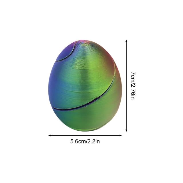 Juguete de Huevo de Pascua, Huevos Desmontables Giratorios Impresos Diseño Interactivo Único para Niños, Juego Decorativo Colorido Y Regalo