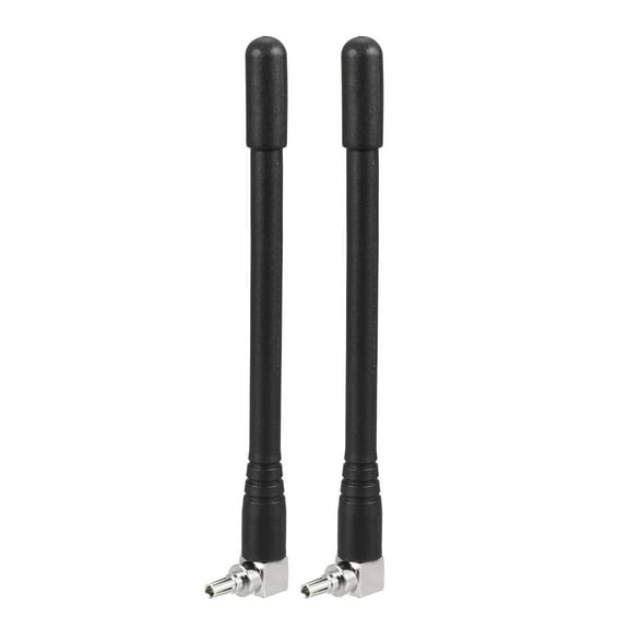Uxcell GSM/GPRS/WCDMA/LTE-Antenna 3G 4G 3dBi 700-2700MHz CRC9 Male Right Angle Connector Omni-Directional 2 Pcs