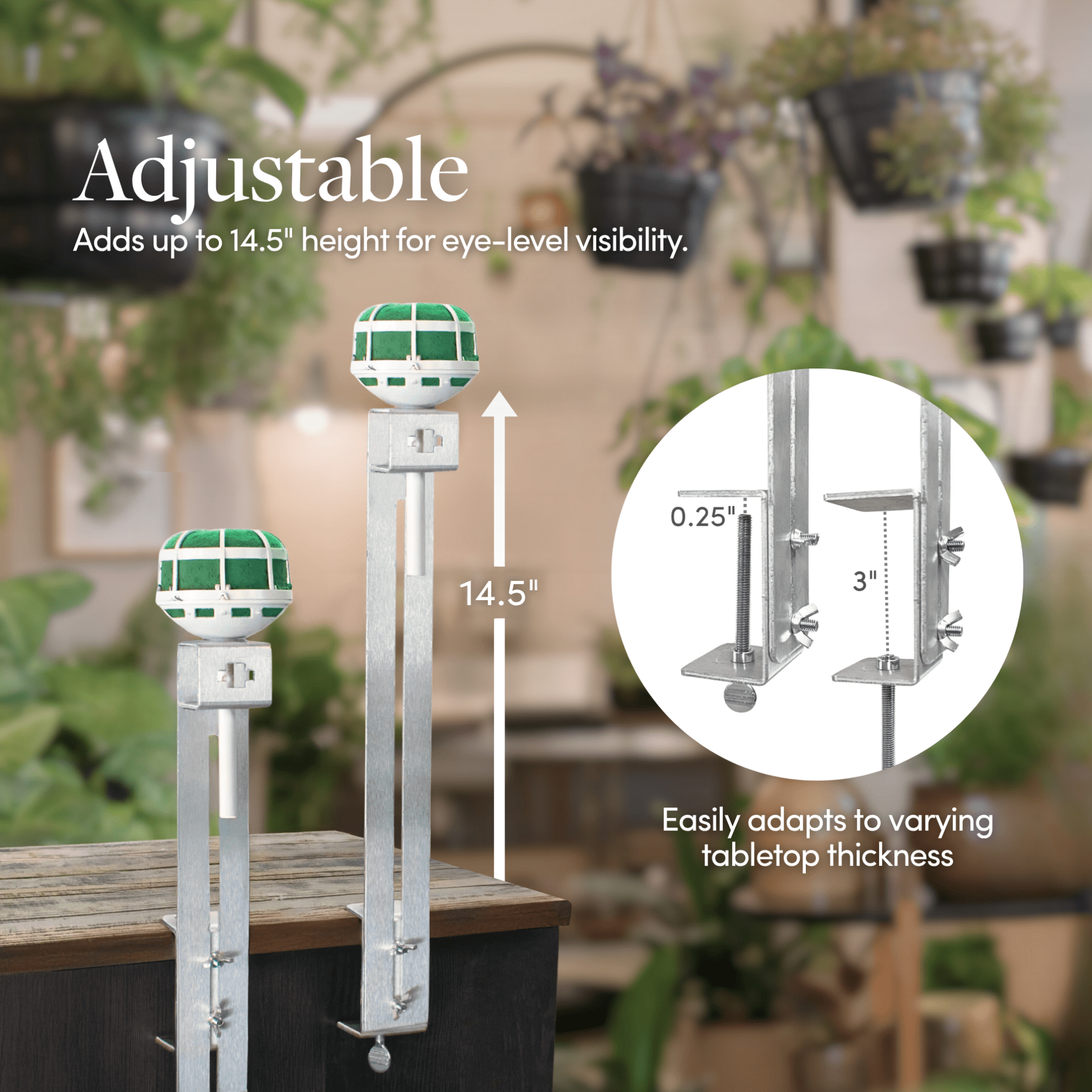 Holiday Designs - Floral Bouquet Holder Mounting Stand – Heavy Duty Metal Workbench Clamp for Wedding Bouquet Holder Handles – Adjustable & Secure Design Tool for Florists
