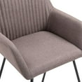 thumbnail image 5 of vidaXL Dining Chairs 4 pcs Taupe Fabric, 5 of 5