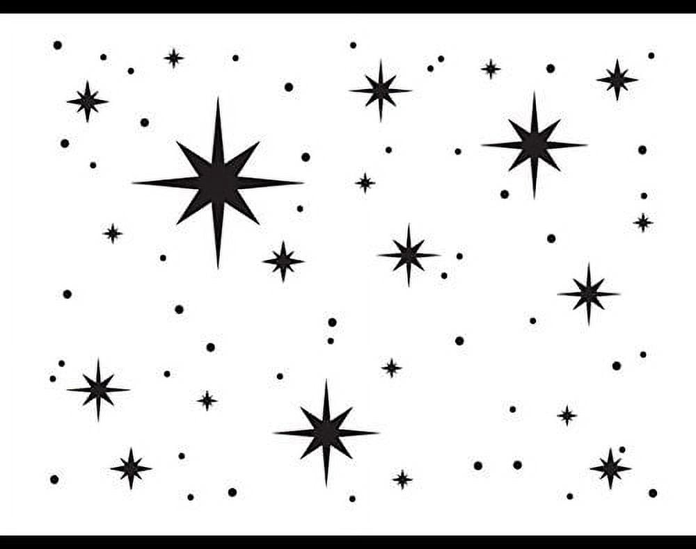 GSS Designs Twinkle Star Stencil (12x12Inch) - Reusable Mylar Template  Stencils for Painting on Wall Wood Canvas Fabric Furniture (SL-104)