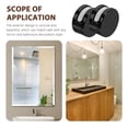 thumbnail image 3 of ETHZZLE 8Pcs Zinc Alloy Black Glass Shelf Support Clips Sturdy Mirror Mounting Hardware, 3 of 6