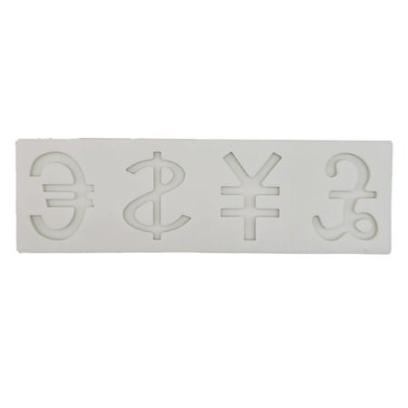

GHOONEY Sugarcraft Mould 3D Exquisite Currency Symbol Cookie Cutters Gift Silicone Cake Plunger Cutter Chocolate Baking Tools