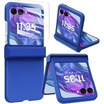 Dteck for Motorola Razr Plus 2025 Case with Hinge Protector & Screen Protector, Slim Durable Shockproof Full Body Protective Phone Cover Case for Moto Razr 2025/2024,Blue