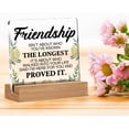 thumbnail image 5 of Friendship Gifts for Friends - Friendship Gift for Men Women Friends - Friendship Gift Ideas - Friendship Clear Desk Decorative Sign Home Decor Friends Acrylic Sign, 5 of 7