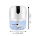 thumbnail image 2 of Electric Mini Garlic Chopper, Cordless USB Food Processor with Portable Veggie Mincer, Rechargeable Kitchen Blender for Onion, Ginger, Chili, Meat, Spices, Baby Food, and Daily Meal Prep, C, 2 of 7