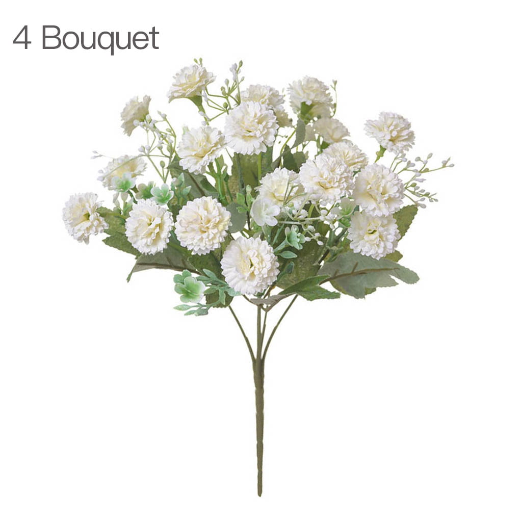 Details about   White Fake Flower Leaf Grass Artificial Silk Flower Wedding Bouquet Home Decor 
