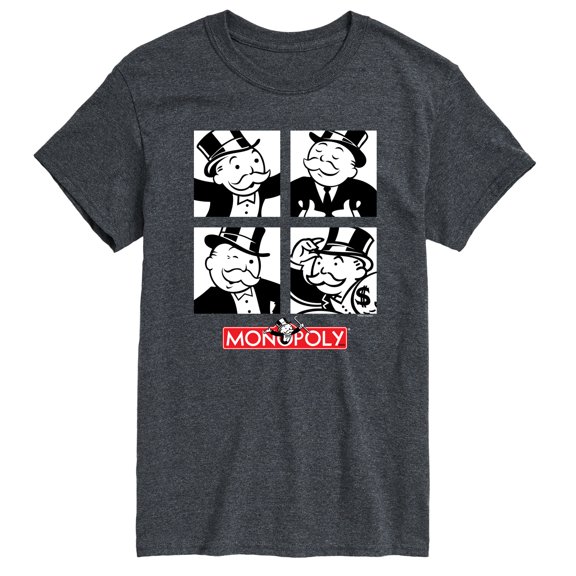 Monopoly - Mr Monopoly Grid - Men's Short Sleeve Graphic T-Shirt