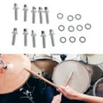 thumbnail image 2 of 10PCS Drum Set Screws Metal Drum Screw Essential Metal Instrument Replacement Part for Percussion Musical Instruments, 2 of 9