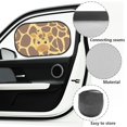 thumbnail image 6 of Yuyamidu Giraffe Print Car Side Window Sunshade Cute Auto Vehicle Sunshades 2 Pcs Car Rear Window Sun Visor Protector Block UV Rays Sun Protection Window Covers, 6 of 7