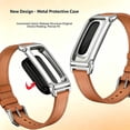 thumbnail image 4 of Leather Style Watch Band Compatible with Fitbit Air, Quick Release Replacement Wristband with Metal Buckle, 4 of 7