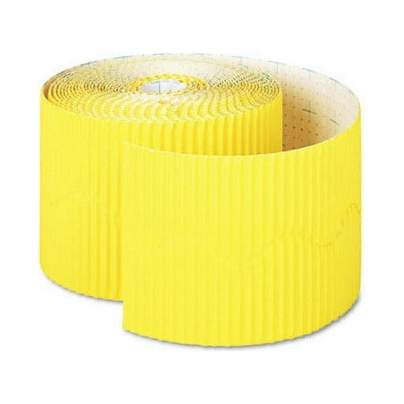 Pacon Bordette Decorative Border, 2 1/4" x 50' Roll, Canary -PAC37086