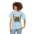 thumbnail image 3 of Unisex Heavy Cotton Abstract Butterfly Bio Punk T-Shirt 002, 3 of 5
