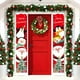 thumbnail image 4 of CHAO Pancartas decorativas navideñas para exteriores: trío navideño, carteles navideños, pancartas navideñas, decoraciones navideñas para puertas, 4 of 5