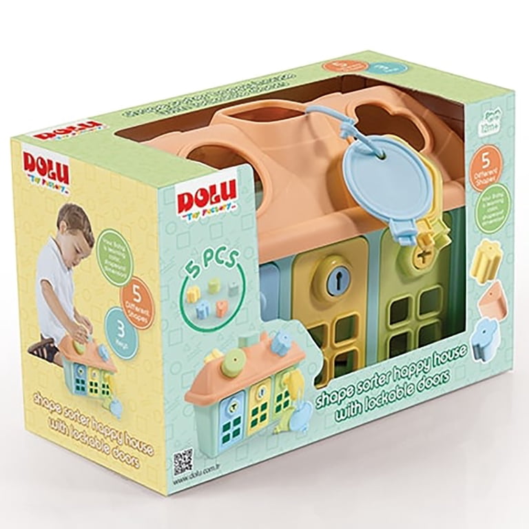 Dolu: Shape Sorter - Sweet Cottage - 9pc Sort & Play Toy, Lockable