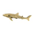 thumbnail image 4 of Estatua de tiburón de latón Cobre Sea Animal Ornament Regalo de cumpleaños Megamouth tiburón decoración del hogar para la cafetería del escritorio del, 4 of 9