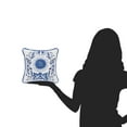 thumbnail image 3 of Blue Harvest Sunflower Cotton Blend Mini Accent Pillow 10" x 10", 3 of 4