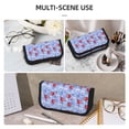 thumbnail image 5 of Fotbe coffee love cup winter Pattern Pencil Case,Canvas Pen Case, Multi- Slot Pencil Pouch, Portable Pencil Bag, Pen Case for& Office, Makeup Bag ,Zipper Pouch, 5 of 6