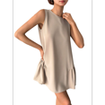 thumbnail image 2 of Solid Color Round Neck Sleeveless Vest Dress Color L, 2 of 6