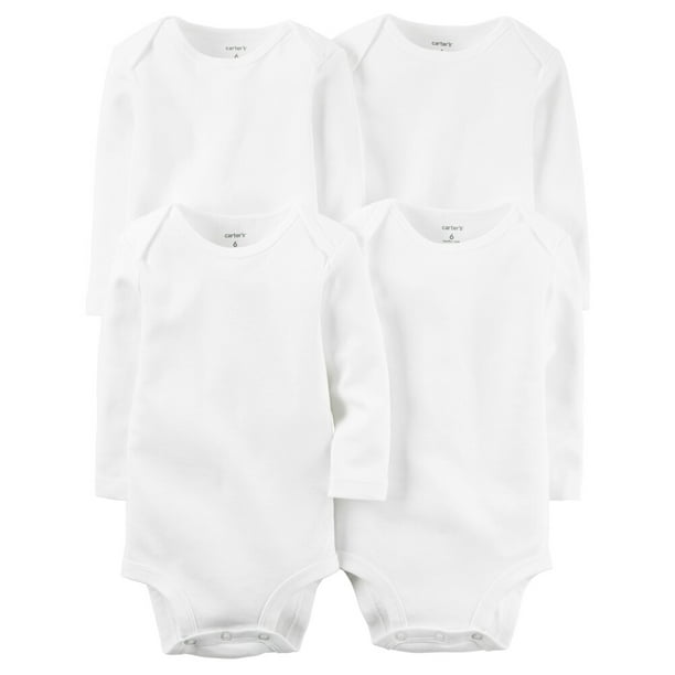 Carter's Carters Unisex Baby 4Pack Long Sleeve Original Bodysuits