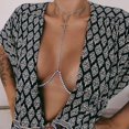 thumbnail image 3 of Cadena para el cuerpo con diamantes de imitación brillantes para mujer, joyería Sexy, regalo estético, sujetador en el pecho, cadena, collar, Gargantilla, club nocturno de verano, 3 of 4