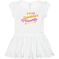 thumbnail image 3 of Inktastic I'm Grandma's Favorite with Arrow and Hearts in Pink Girls Toddler Dress, 3 of 5