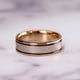 thumbnail image 1 of Huitan-Conjunto de anillos de boda para novia, corte princesa de lujo, circonita cúbica, accesorios elegantes, joyería brillante para boda y hombre, 1 of 5