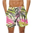 thumbnail image 1 of Puntoco Pantalones Cortos Con Estampado Hawaiano Para Hombre, Pantalones Cortos Con Bolsillo Y Cordón, Color Xxxxl, Pantalones Cortos Para Hombre, 1 of 4