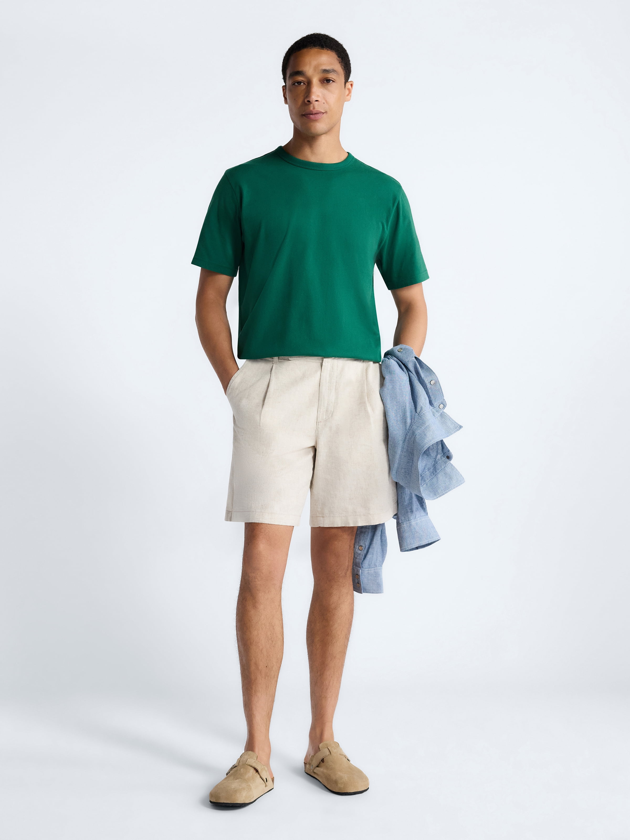 Free Assembly Men's and Big Men's Everyday Cotton Tee with Short Sleeves, Sizes S-XXXL
