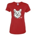 thumbnail image 2 of Cute Corgi Dog Lover Pet Owner Animal Lover Womens Graphic T-Shirt, Red, 3XL, 2 of 4