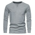 thumbnail image 1 of Blusa y camisa de manga larga con cuello vuelto para hombre, camisa formal de manga corta con solapa de color y estampado, blusa y camisa de manga larga con cuello vuelto y varios botones para hombre., 1 of 3
