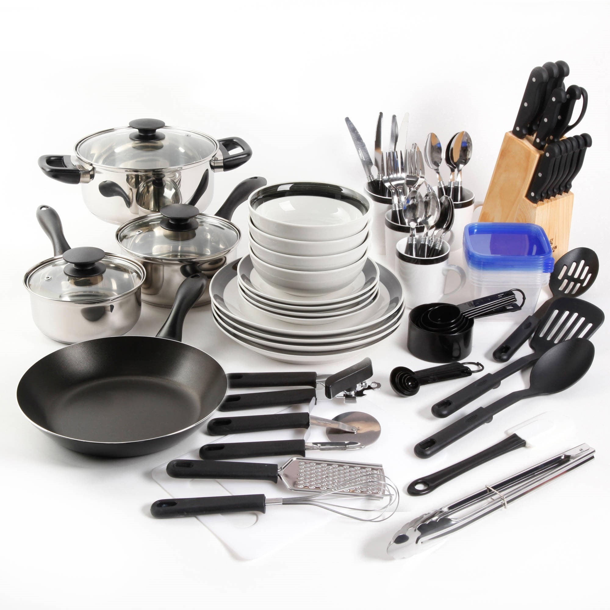 Gibson Home Abruzzo Stainless Steel 25 Piece Cookware Set ...